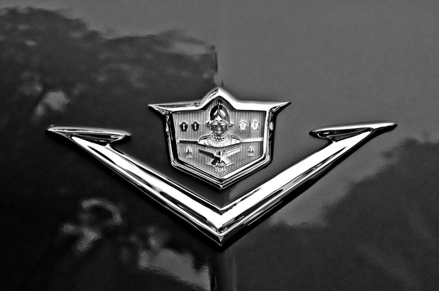 1953 DeSoto Firedome Convertible Emblem Photograph by Jill Reger