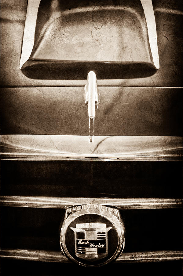 1953 Nash-Healey Roadster Grille Emblem Photograph by Jill Reger