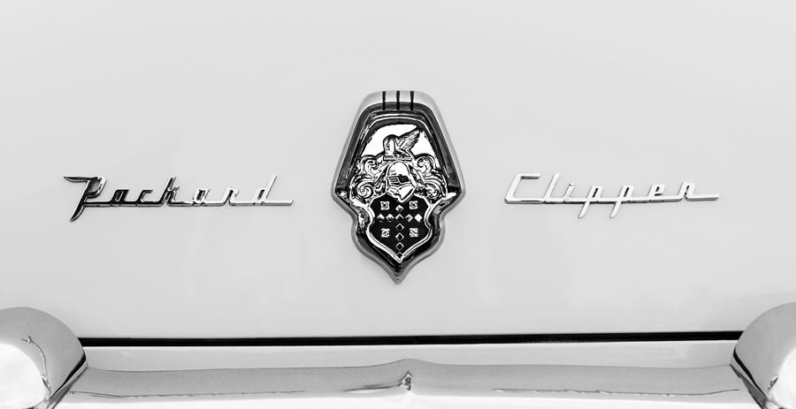 1953 Packard Clipper Deluxe Sedan Emblem Photograph by Jill Reger