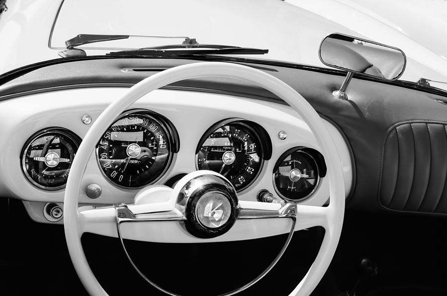 1954 Kaiser-Darrin Roadster Steering Wheel Photograph by Jill Reger
