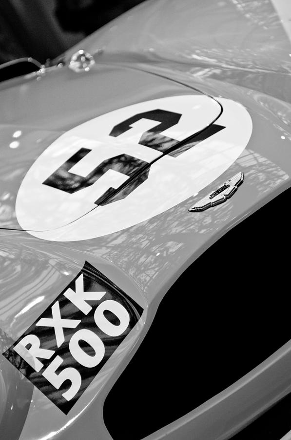 1955 Aston Martin DB3S Sports Racing Car Hood Photograph by Jill Reger
