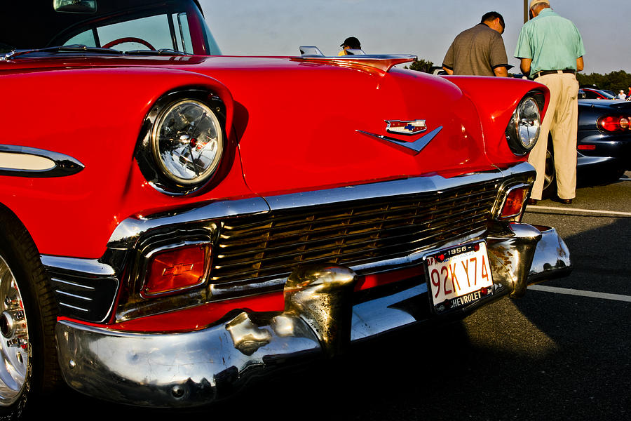 1955 Chevy Bel Air front end Photograph by Dennis Coates - Pixels