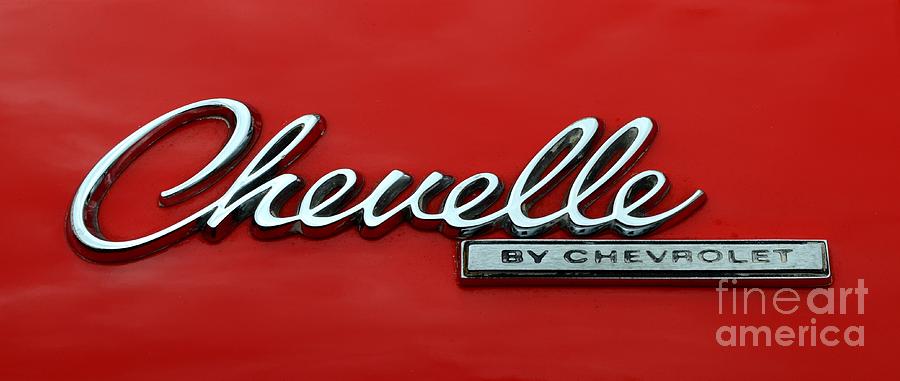 1965 Chevy Chevelle Logo Photograph by Mary Deal