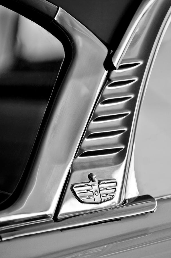1955 Dodge Custom Royal Lancer 2 Door Hardtop Emblem Photograph by Jill Reger