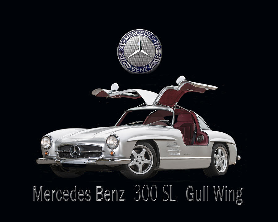  Mercedes Benz 300 S L Gull Wing #1 Photograph by Jack Pumphrey