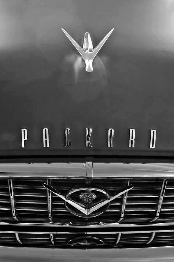 1955 Packard 400 Hood Ornament Photograph by Jill Reger