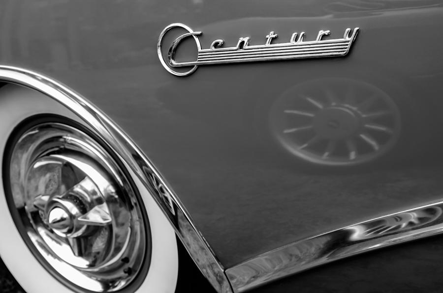1956 Buick Special Hardtop Wheel Emblem Photograph by Jill Reger