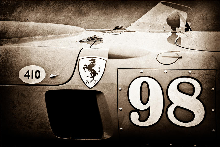 Car Photograph - 1956 Ferrari 410 Sport Scaglietti Spyder by Jill Reger