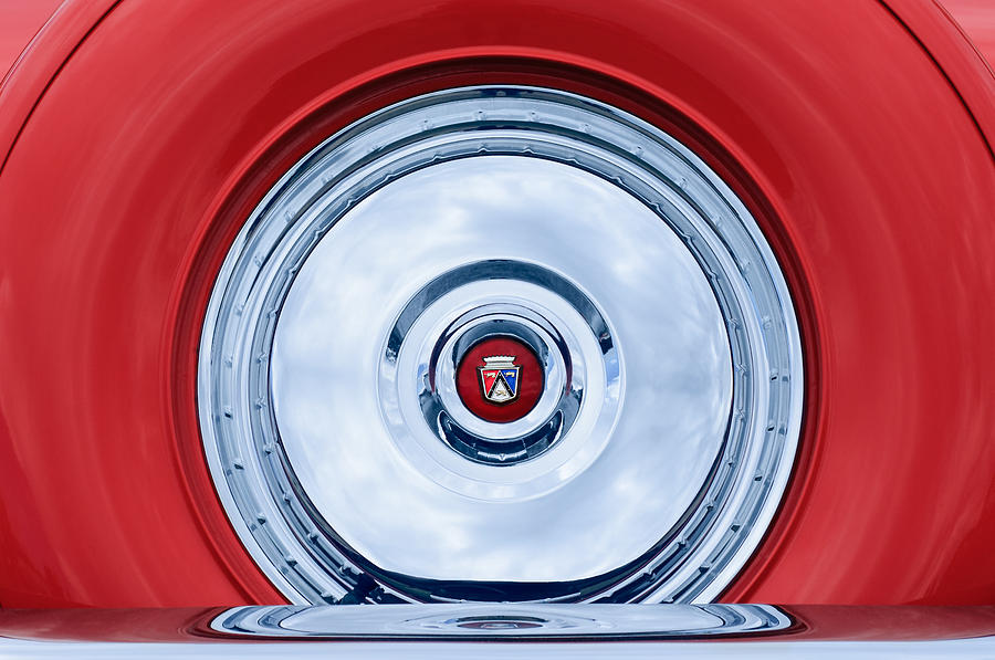 1956 Ford Thunderbird Spare Tire Emblem Photograph by Jill Reger