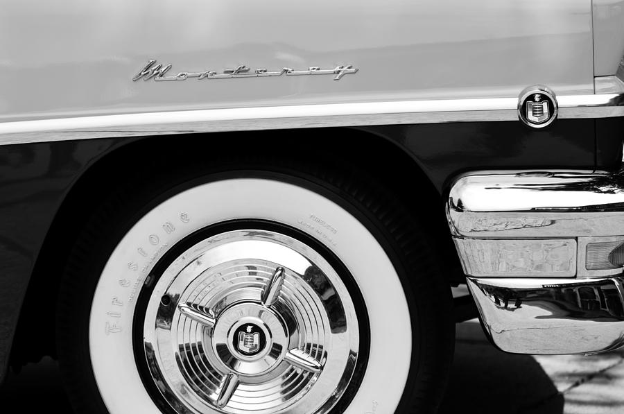 1956 Mercury Monterey 2-Door Hardtop Wheel Emblems Photograph by Jill Reger