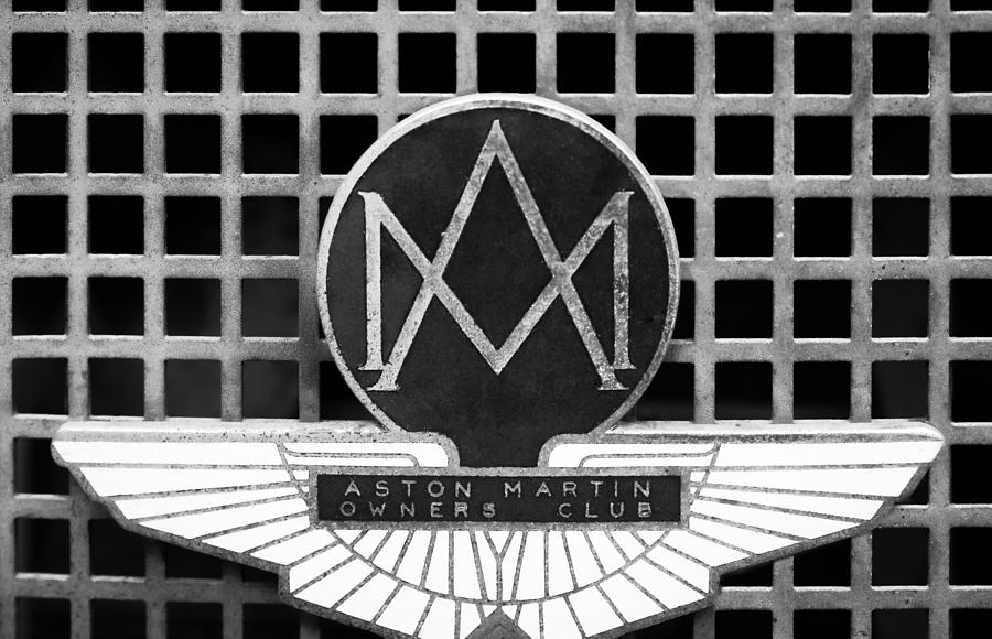 1957 Aston Martin Owners Club Emblem Photograph by Jill Reger