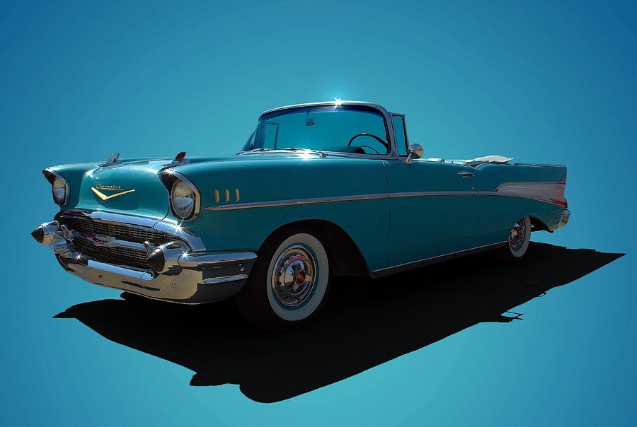 Vintage Photograph - 1957 Chevrolet Convertible by Tim McCullough