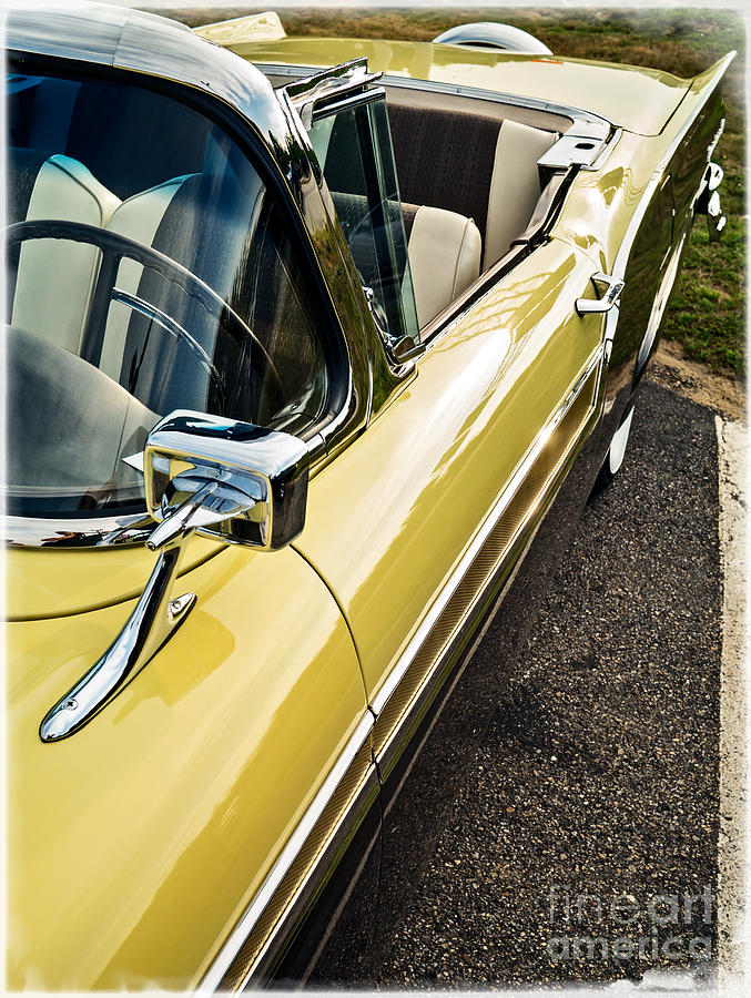 Vintage Photograph - 1957 Ford Fairlane 500 Skyliner Retractable Hardtop Convertible #2 by Edward Fielding