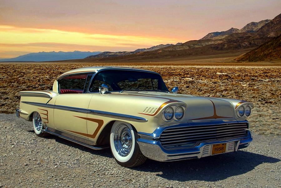1958 Chevrolet Impala Low Rider Photograph by Tim McCullough