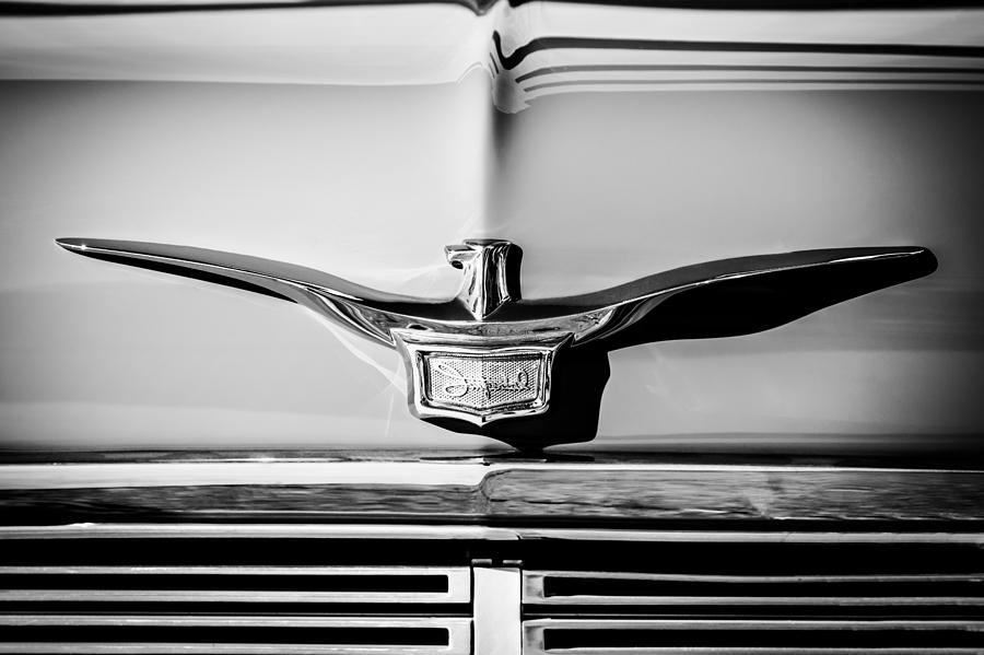 1958 Chrysler Imperial Crown Convertible Emblem Photograph by Jill Reger