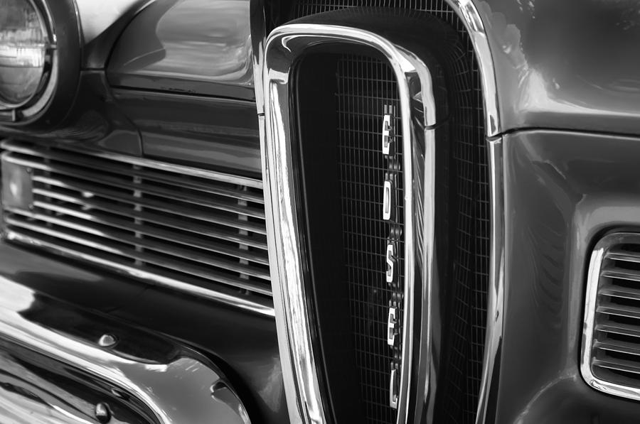 Car Photograph - 1958 Edsel Pacer Grille by Jill Reger