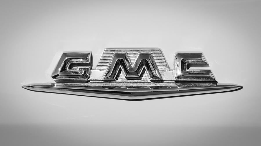 1958 GMC Suburban Emblem Photograph by Jill Reger