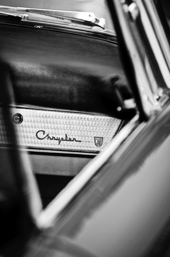 1959 Chrysler 300 Dashboard Emblem Photograph by Jill Reger