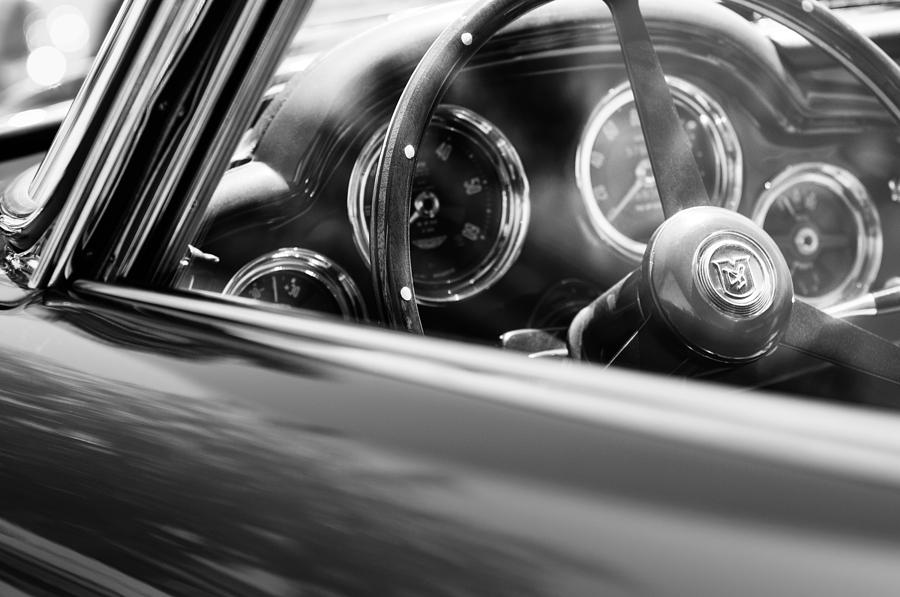 1960 Aston Martin DB4 Series II Steering Wheel Photograph by Jill Reger