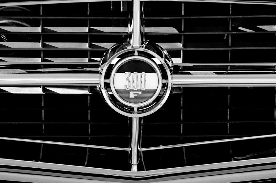 1960 Chrysler 300 Grille Emblem Photograph by Jill Reger