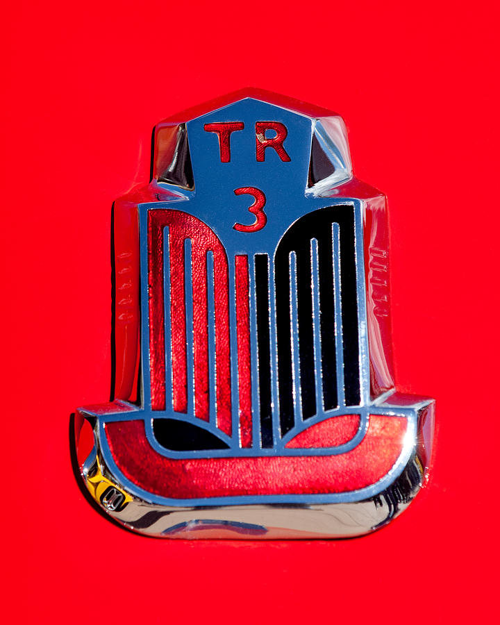 1960 Triumph TR3 Emblem Photograph by Jill Reger