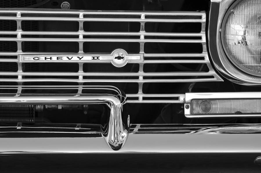 1962 Chevrolet Nova Grille Emblem Photograph by Jill Reger