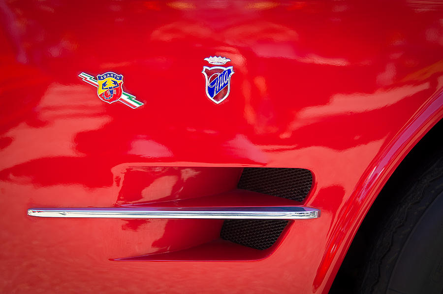 1962 Fiat Abarth 2300 S Coupe Emblems Photograph by Jill Reger