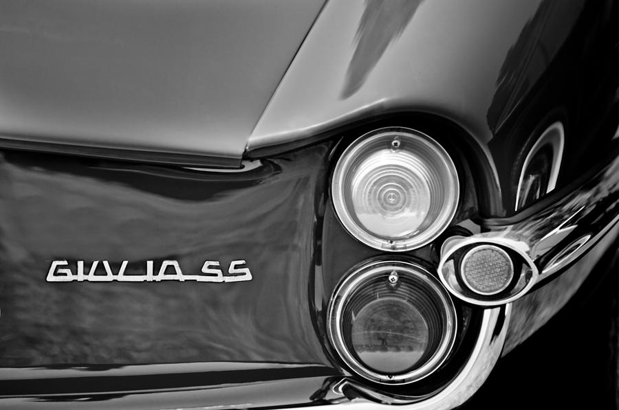 1963 Alfa Romeo Giulia Sprint Special SS Taillight Emblem Photograph by Jill Reger