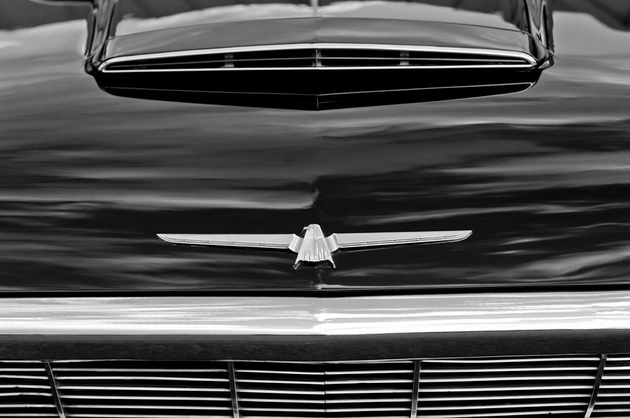1964 Ford Thunderbird Hood Emblem Photograph by Jill Reger