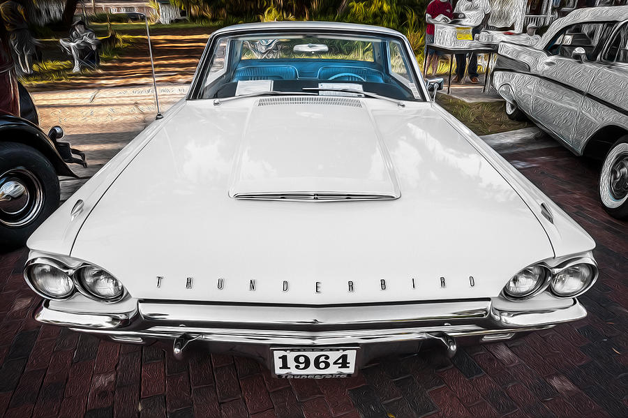 1964 Ford Thunderbird Painted Photograph by Rich Franco