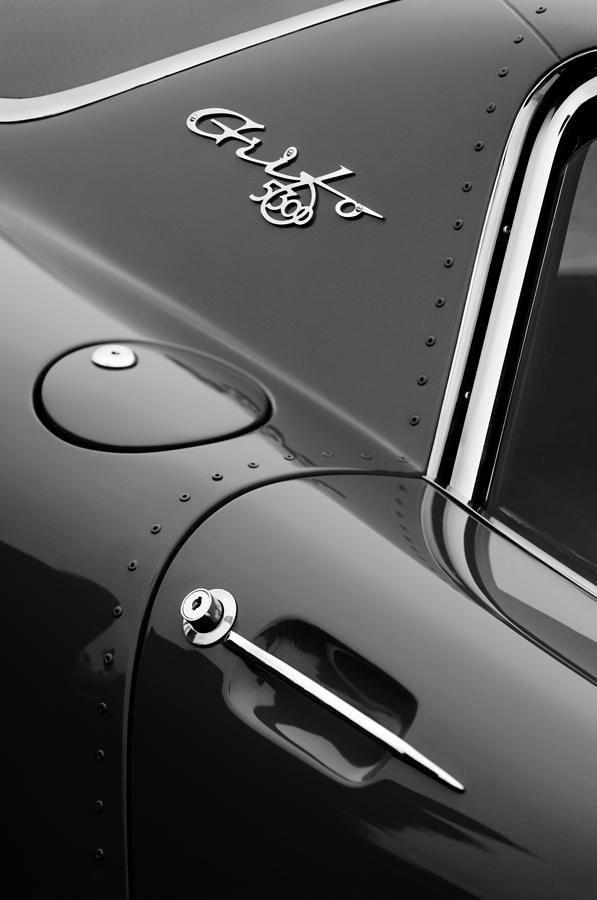 Car Photograph - 1964 Iso Grifo 5300 A3C Drogo Coupe Emblem by Jill Reger