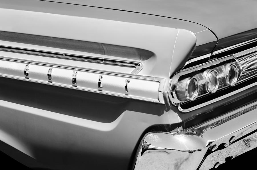 Car Photograph - 1964 Mercury Comet Taillight Emblem by Jill Reger