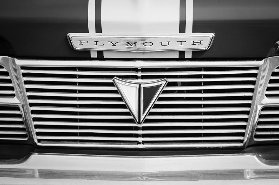 1964 Plymouth Valient Grille Emblem Photograph by Jill Reger