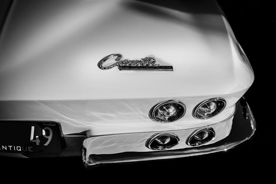 1965 Chevrolet Corvette Sting Ray Coupe BW Photograph by Rich Franco