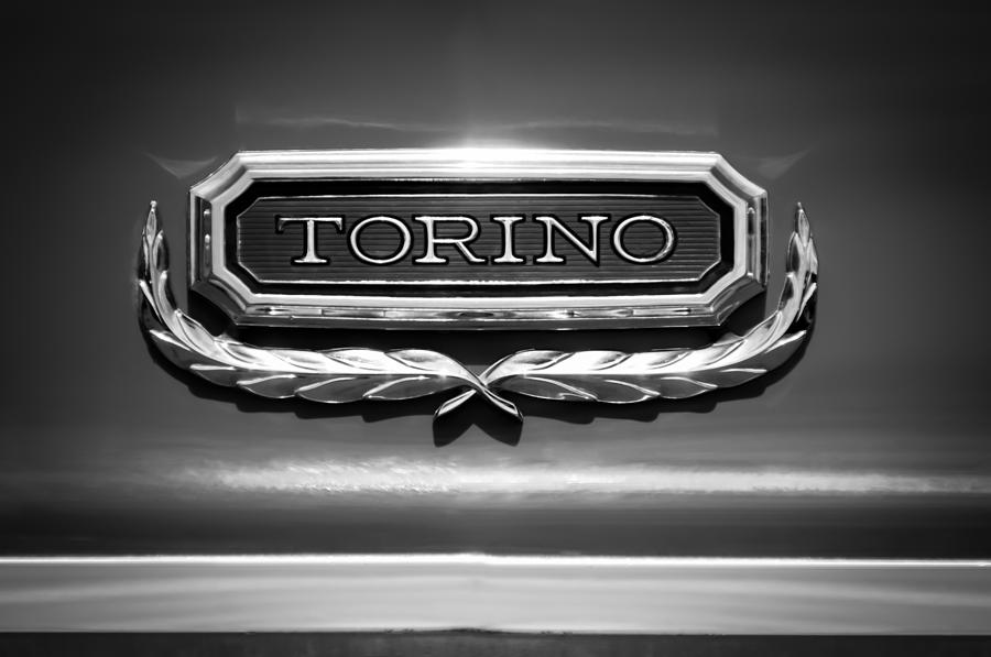 1965 Ford Torino Emblem Photograph by Jill Reger