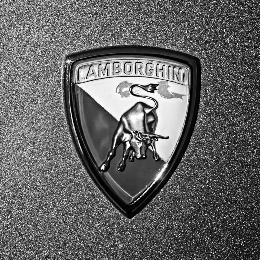 1965 Lamborghini 350 GT Emblem Photograph by Jill Reger