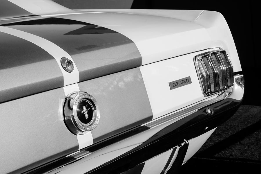 1965 Shelby Mustang GT350 Taillight Emblem #2 Photograph by Jill Reger