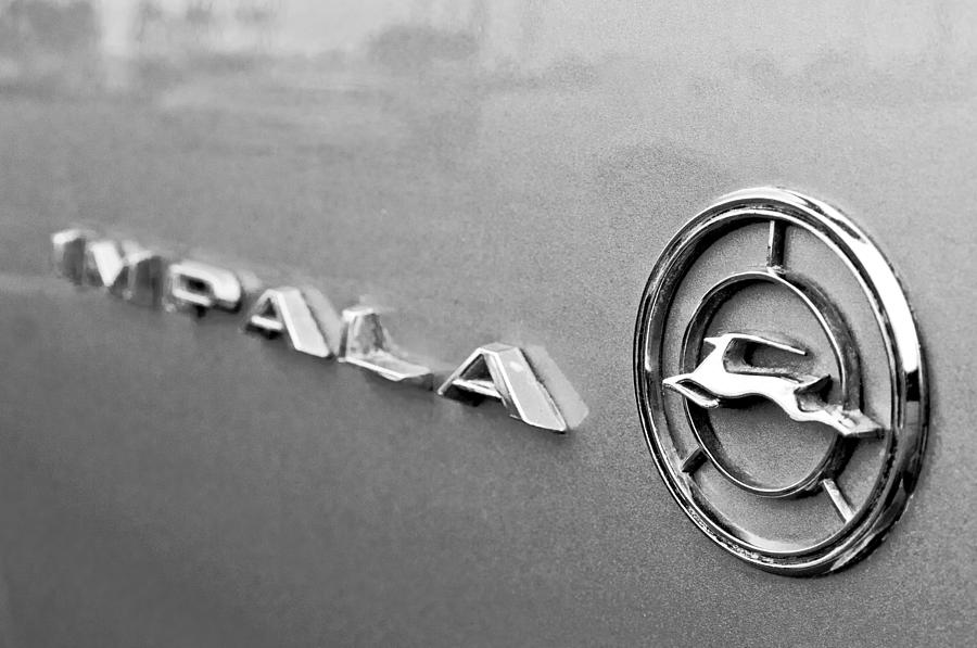 1966 Chevrolet Impala Emblem Photograph by Jill Reger