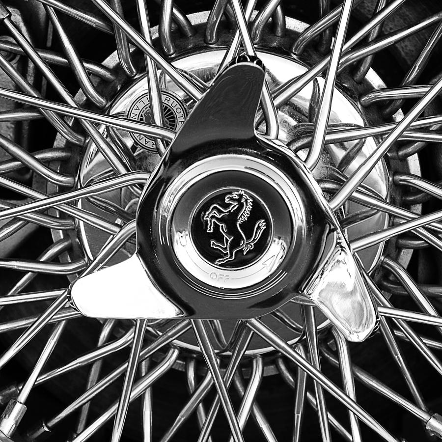 1966 Ferrari 330 GTC Coupe Wheel Rim Emblem #2 Photograph by Jill Reger
