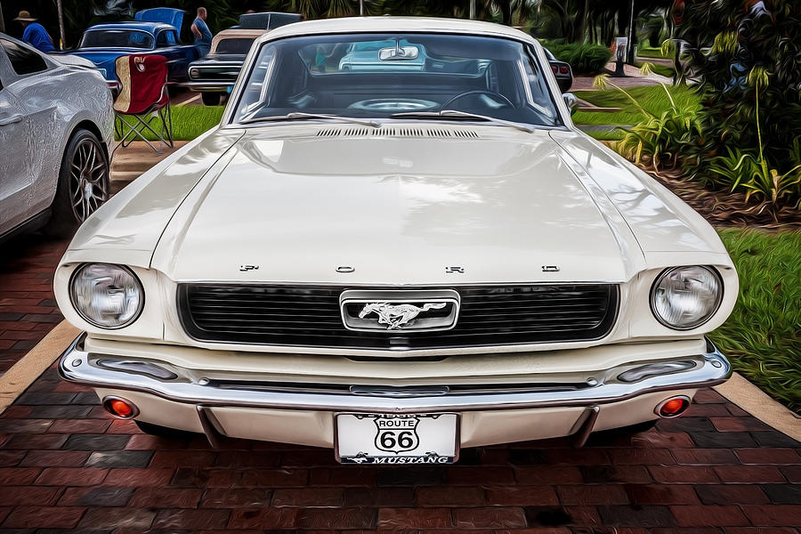 1966 Ford Mustang 2 Plus 2 Painted  Photograph by Rich Franco