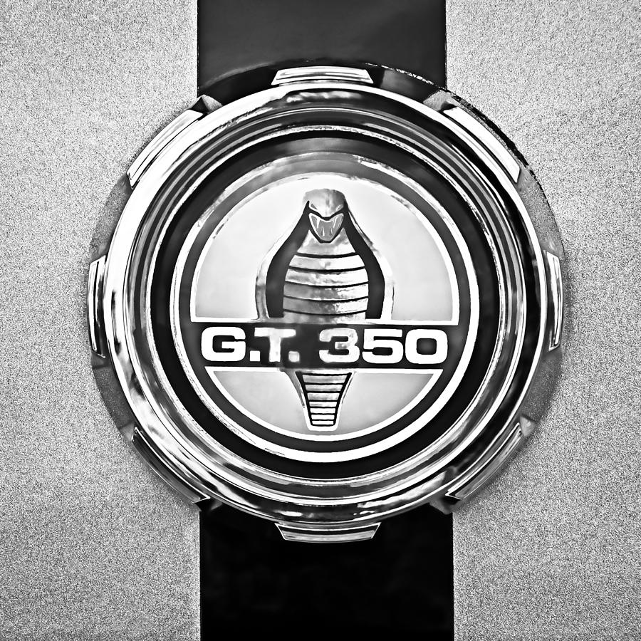 1966 Ford Mustang Convertible GT 350 Cobra Emblem Photograph by Jill Reger