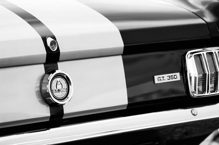 Car Photograph - 1966 Shelby GT350 Taillight Emblem by Jill Reger