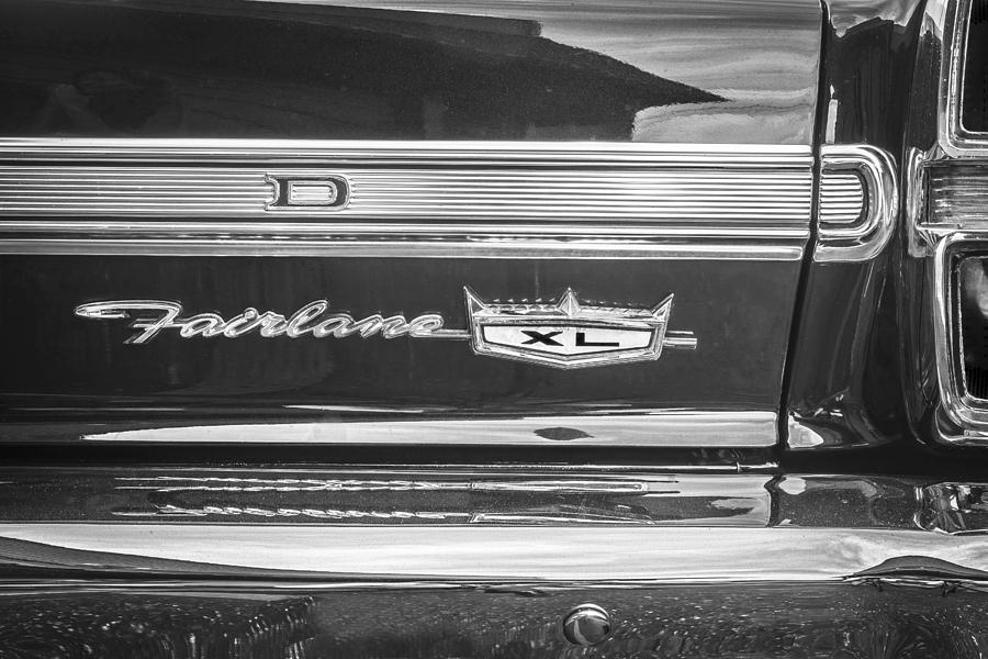 Vintage Photograph - 1967 Ford Fairlane 500XL BW by Rich Franco