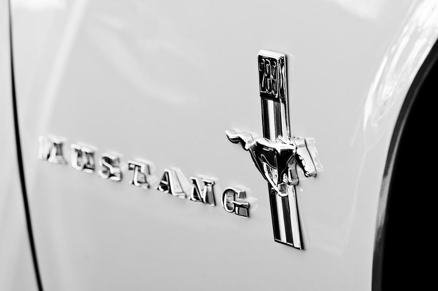 1967 Ford Mustang Side Emblem Photograph by Jill Reger