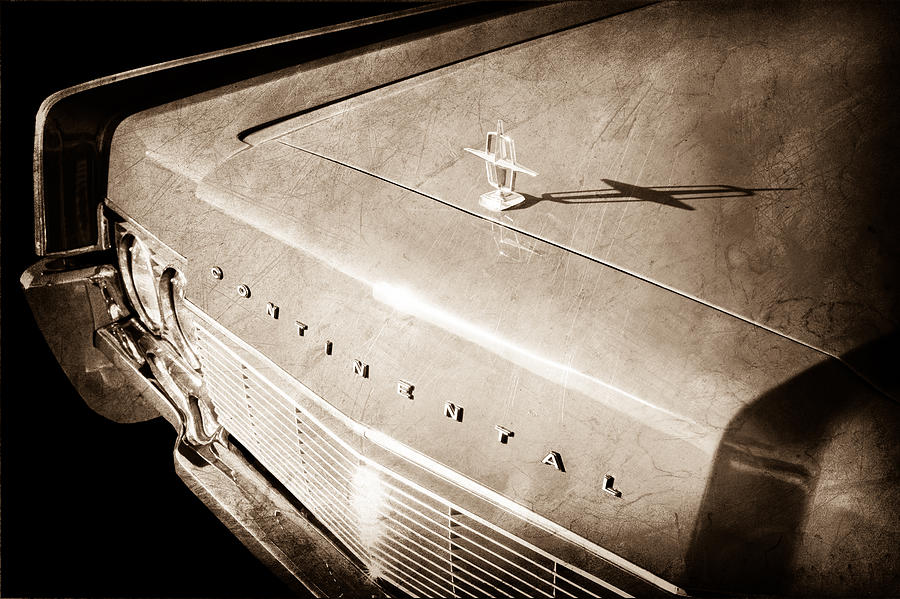 1967 Lincoln Continental Hood Ornament - Emblem Photograph by Jill Reger