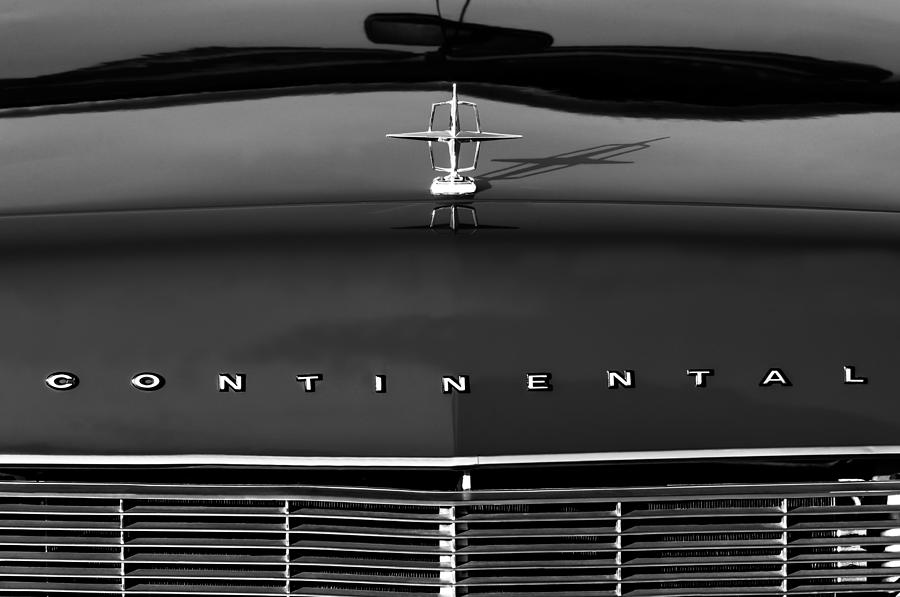 Car Photograph - 1967 Lincoln Continental Hood Ornament Grille Emblem by Jill Reger
