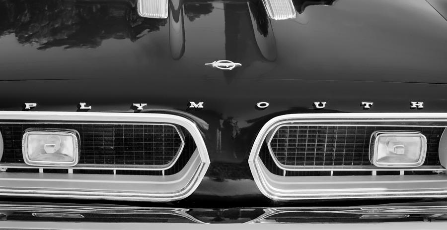 1967 Plymouth Barracuda Grille Emblem Photograph by Jill Reger
