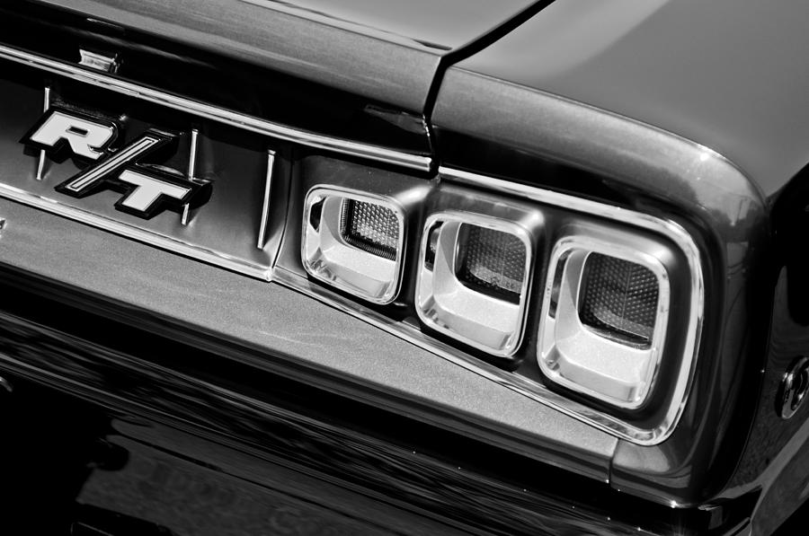 Car Photograph - 1968 Dodge Coronet RT Hemi Convertible Taillight Emblem by Jill Reger