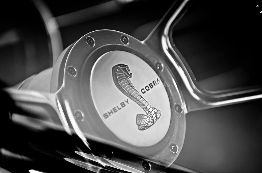 1968 Ford Shelby Cobra Mustang Fastback Steering Wheel Photograph by Jill Reger