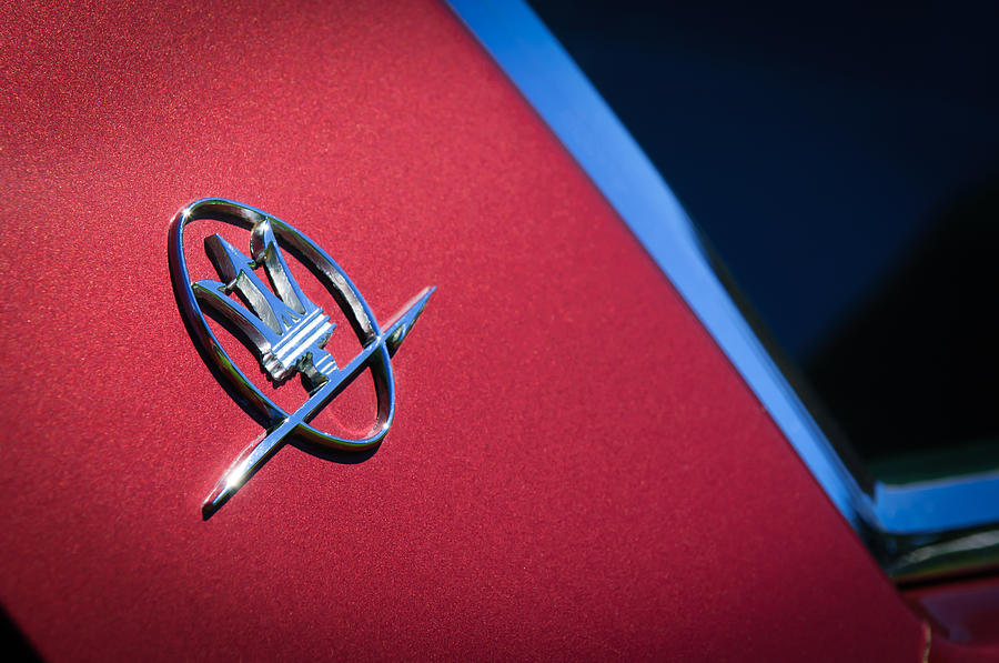 1968 Maserati Ghibli Emblem Photograph by Jill Reger